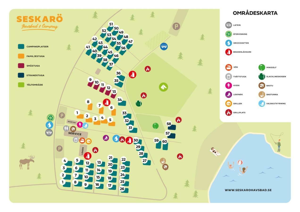 Seskaro Havsbad & Camping Hotel Kültér fotó